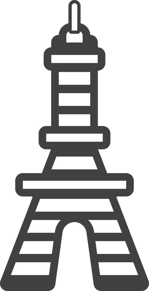 ilustração de construção de arranha-céu moderno em estilo minimalista vetor