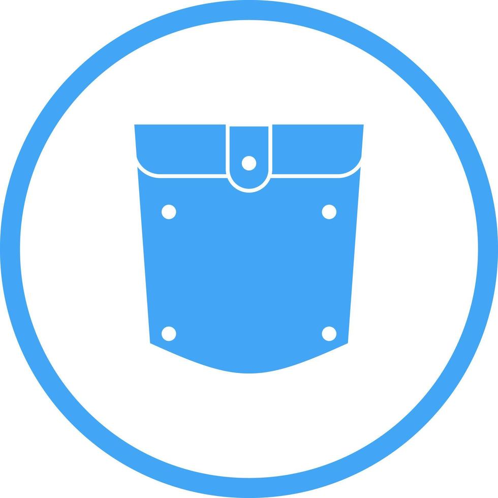 ícone de glifo vetorial quadrado de bolso exclusivo vetor