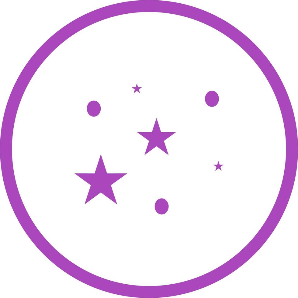 ícone de glifo de vetor de estrelas exclusivo