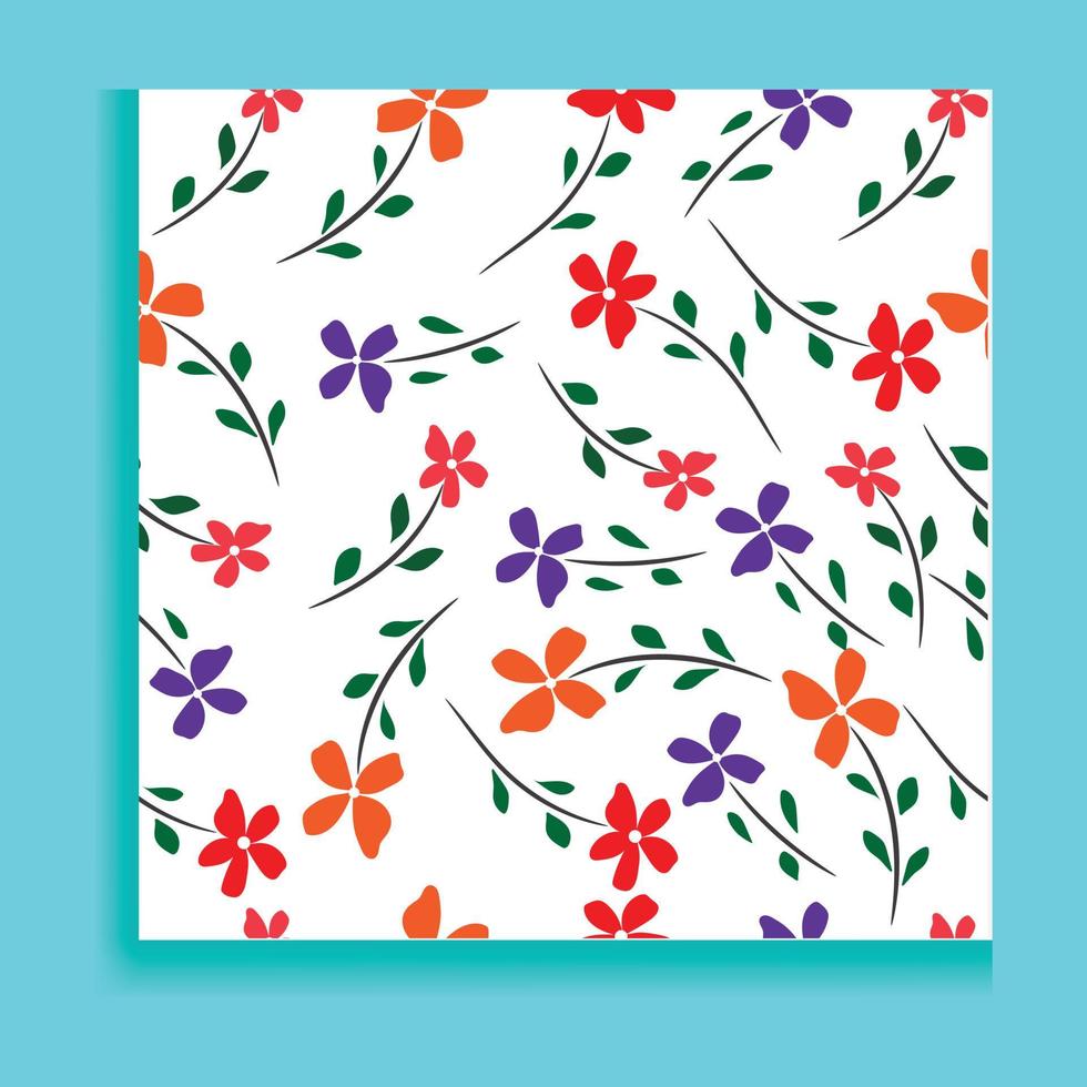 flores da primavera imprimir. padrão floral sem emenda. projeto de planta para tecido, desenho de tecido, capas, manufatura, papéis de parede, impressão, embrulho de presente e scrapbooking. vetor