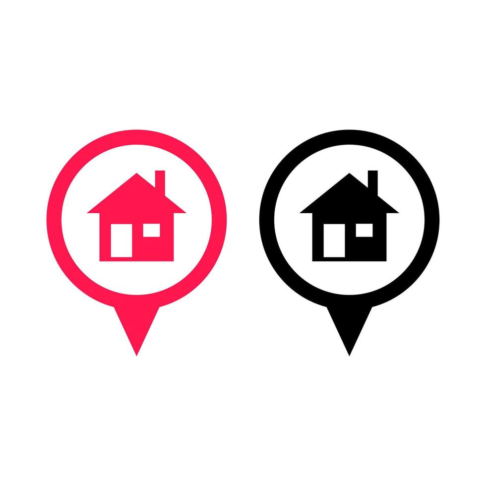 localização da casa, área, ponto, entrega, passeio, ícone, símbolo, sinal, design, vector