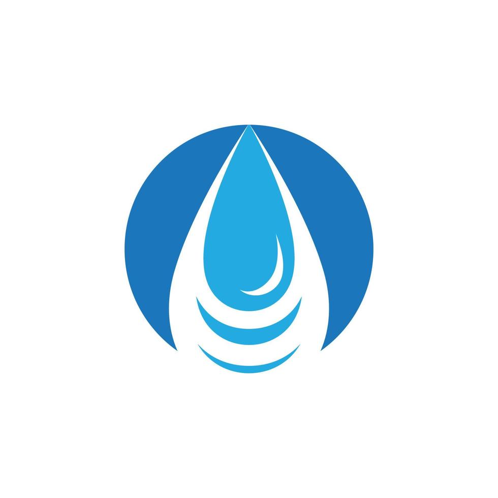 modelo de logotipo de gota de água vetor