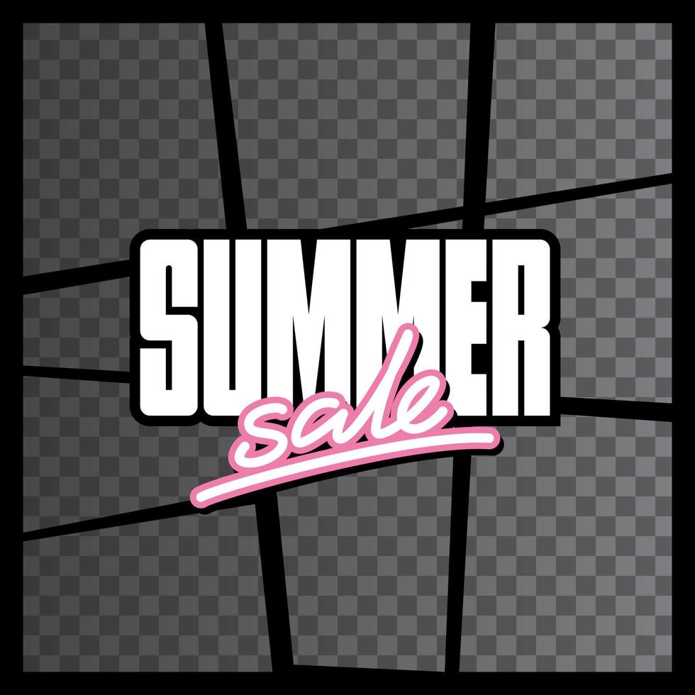logotipo para a venda de verão. estilo vintage. vetor
