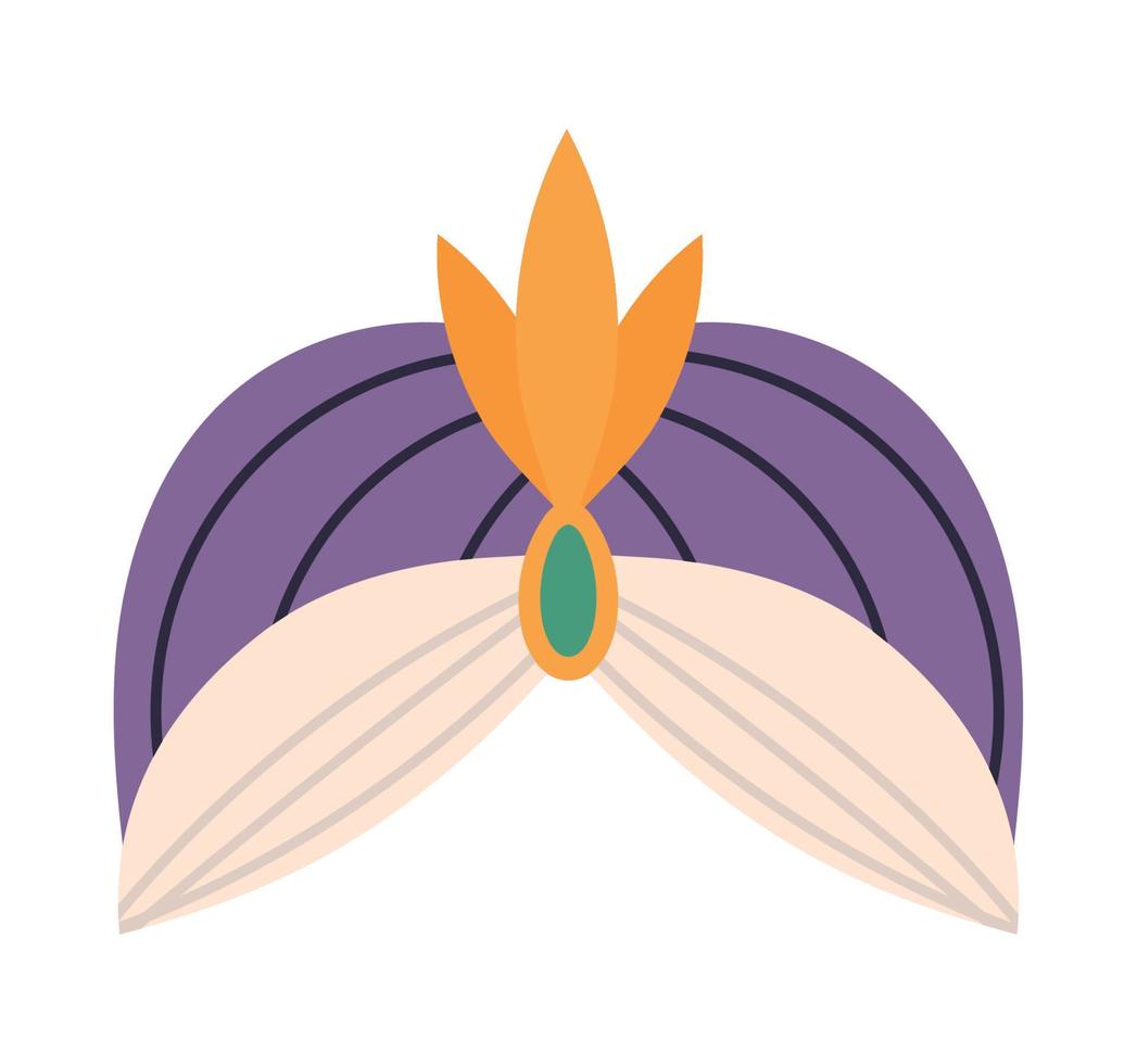 ícone de coroa de turbante vetor