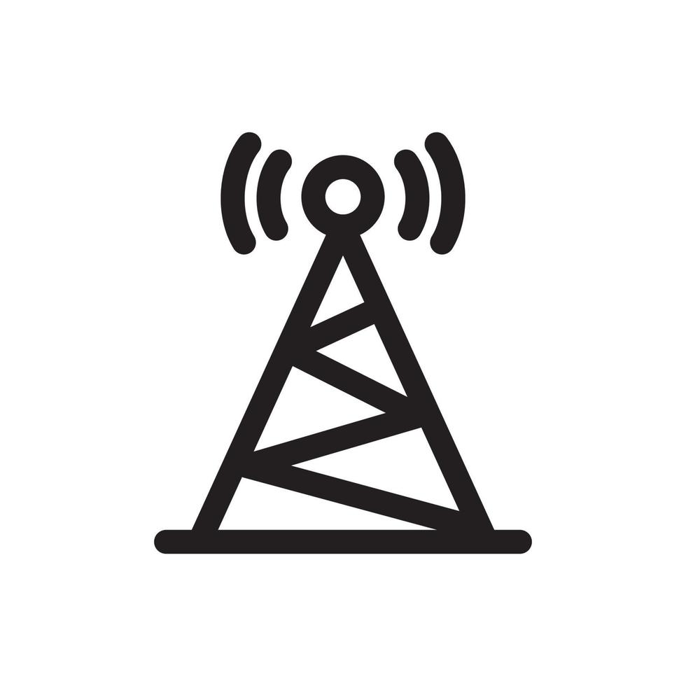 ícone de sinal de rede vetor