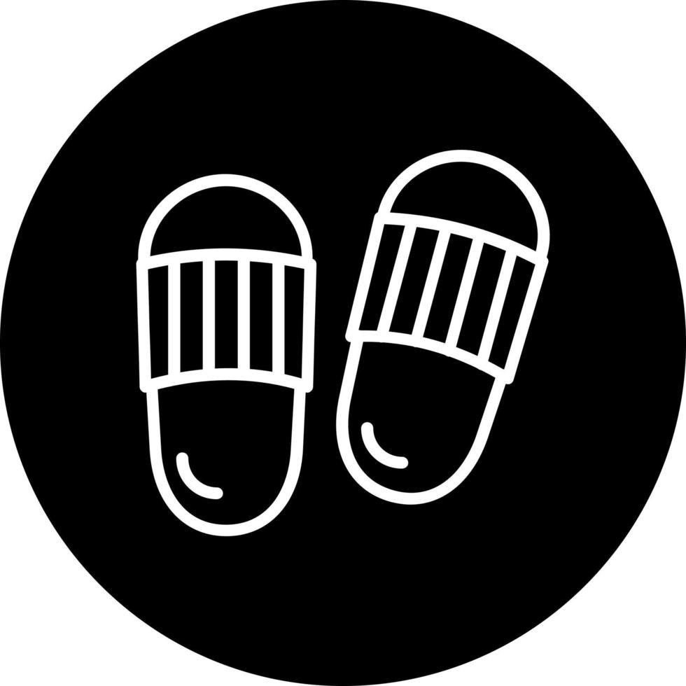 ícone de vetor de chinelos