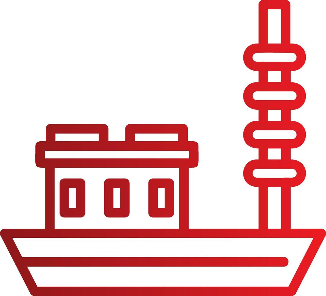 ícone de vetor de barco de pesca