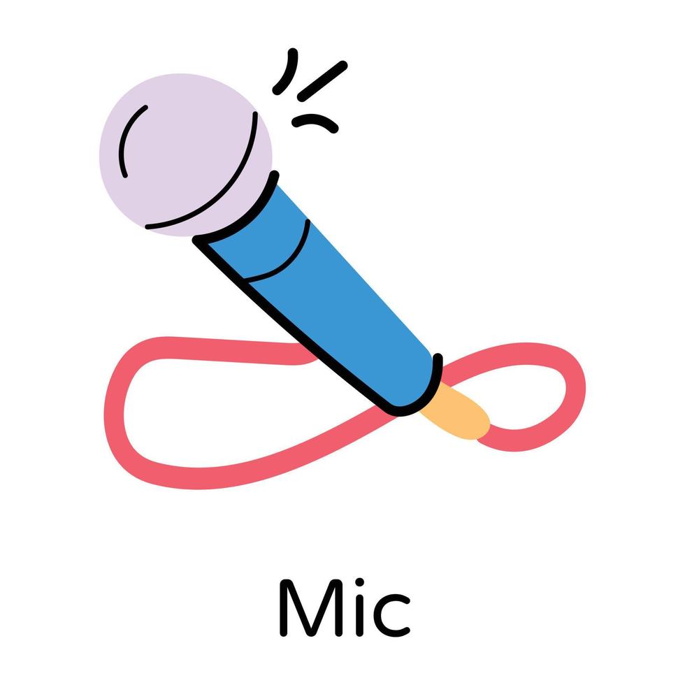 conceitos modernos de microfone vetor