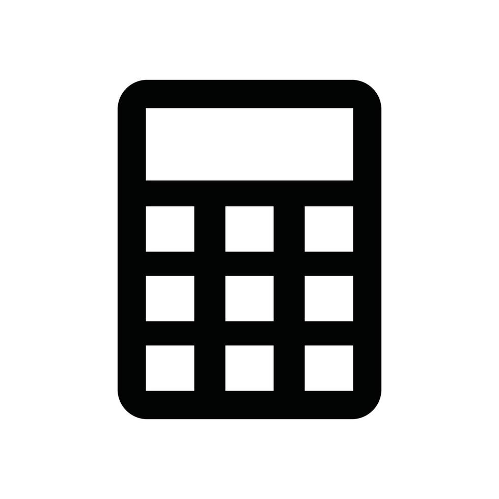 calculadora vetor ícone eletrônica sólido eps 10 arquivo