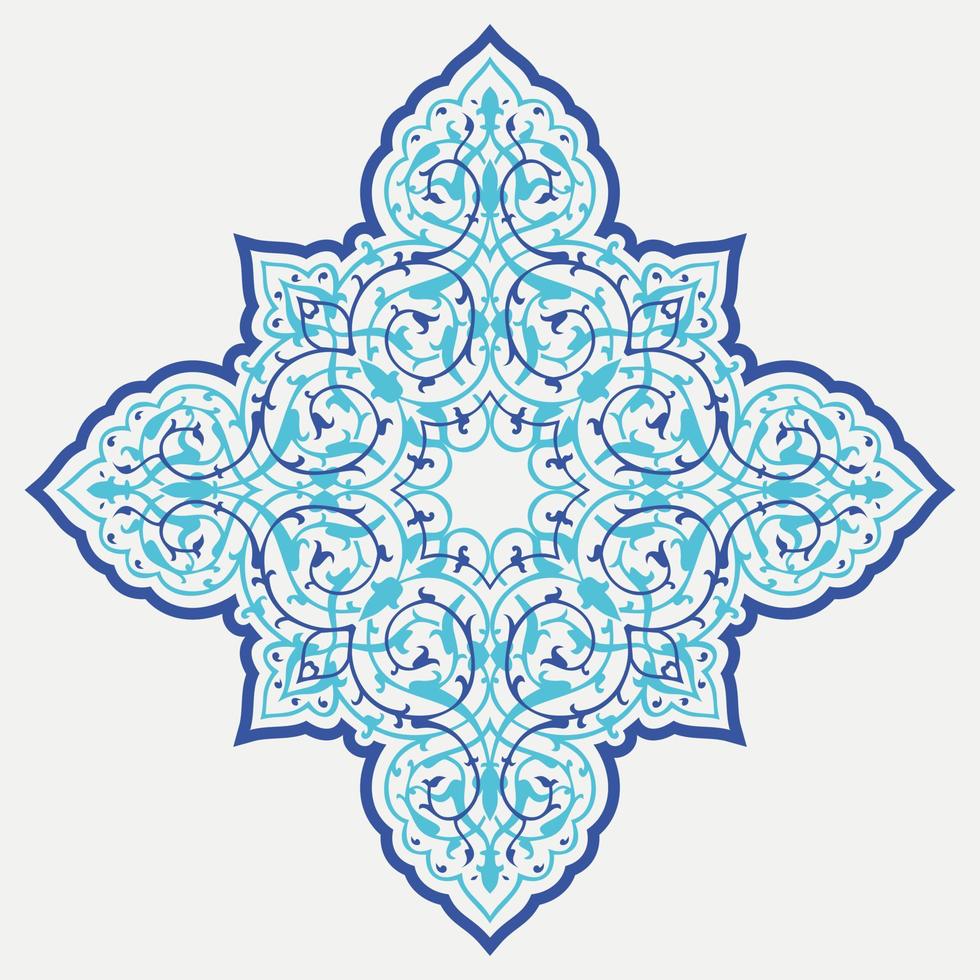 ligadura ornamental oriental. ilustração vetorial vetor