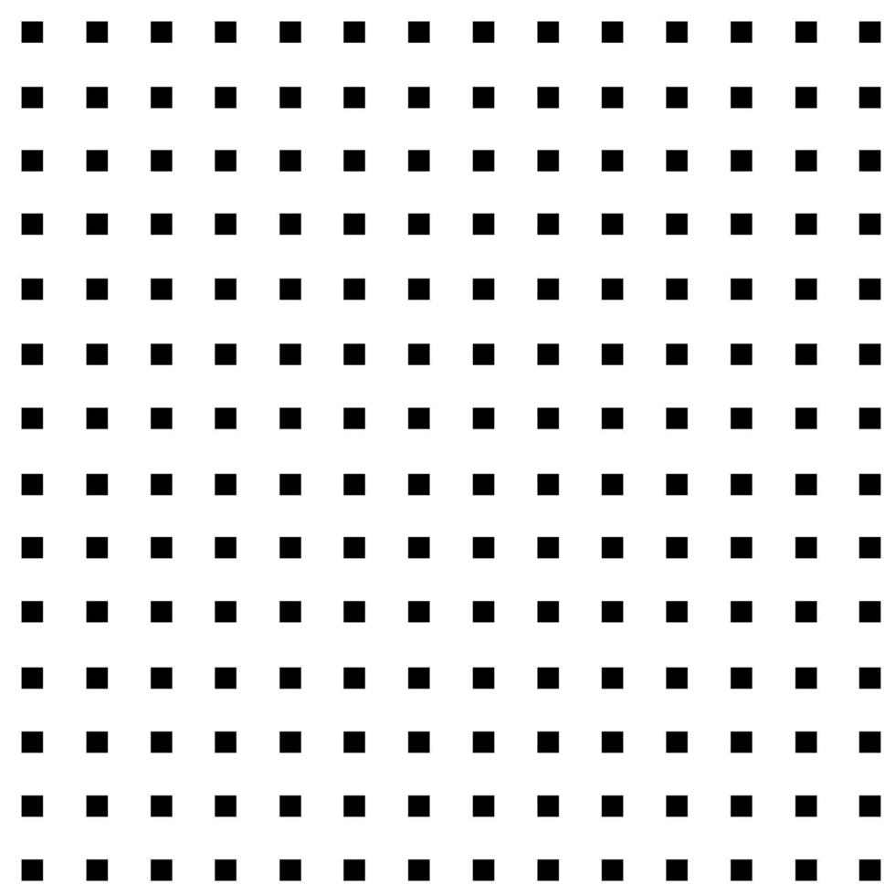 padrão geométrico abstrato com pequenos quadrados pretos sobre fundo branco. elementos de design para banner web, pôster, cartão, papel de parede, pano de fundo. vetor