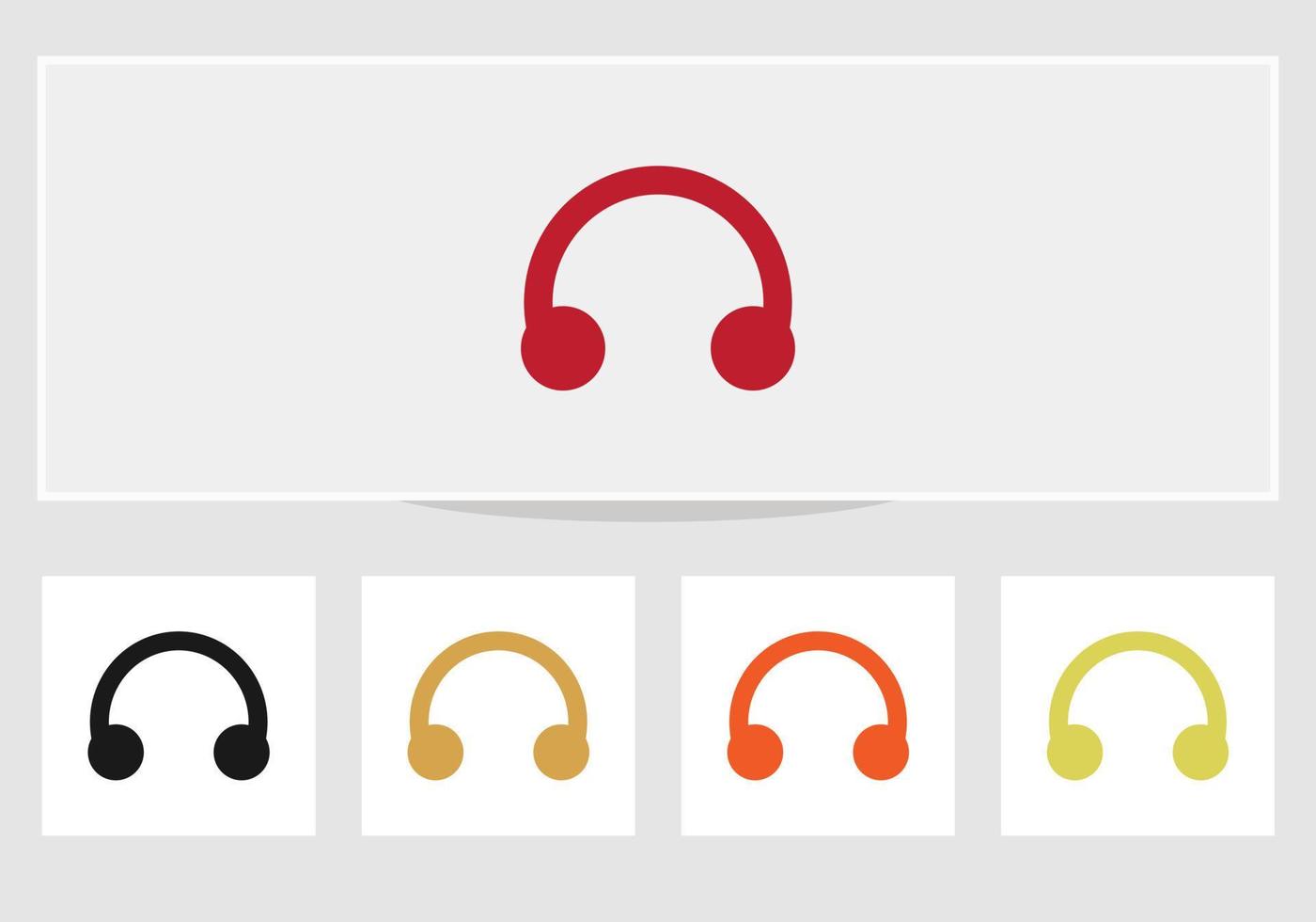 ícone de fones de ouvido isolado no fundo branco. ícone de fones de ouvido sinal simples vetor