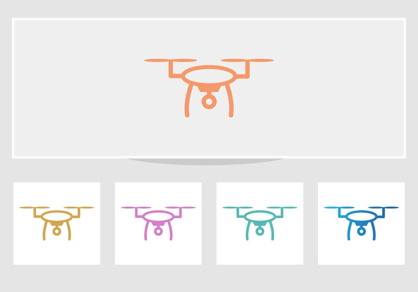 logotipo do drone. câmera de drone de fotografia aérea. ilustração em vetor logotipo de fotografia com moda moderna