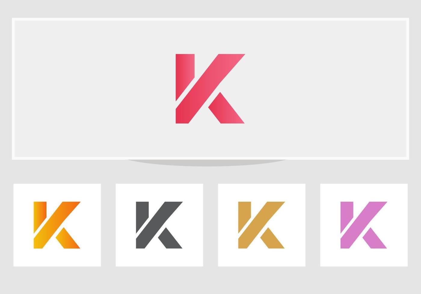 design de logotipo moderno letra k com moda moderna criativa. vetor de desenho de letra k