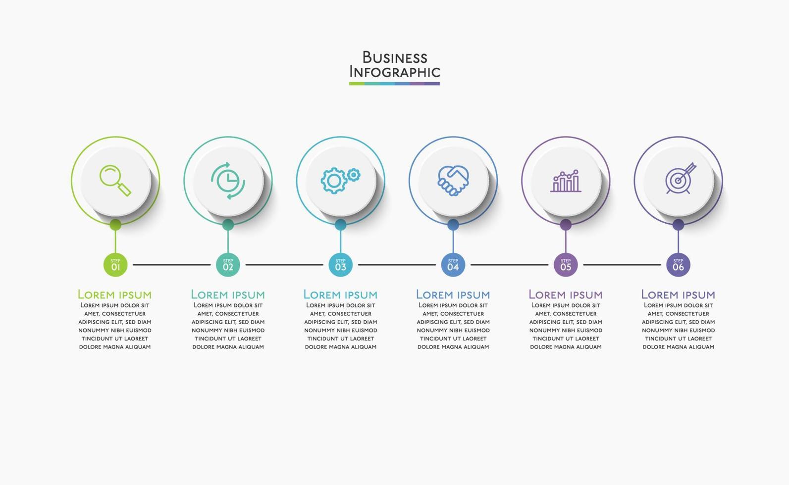 apresentação modelo de infográfico de negócios vetor