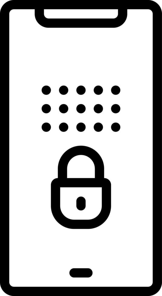 ícone de linha para privacidade vetor