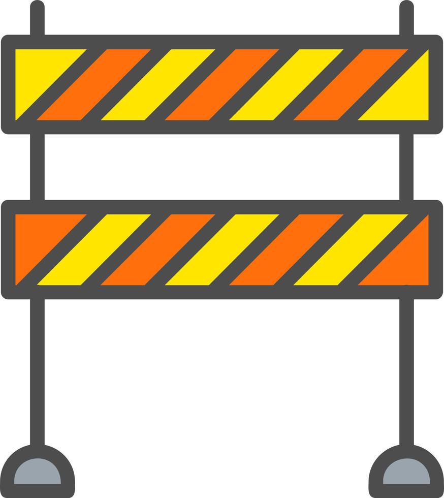 ícone de vetor de bloqueio de estrada