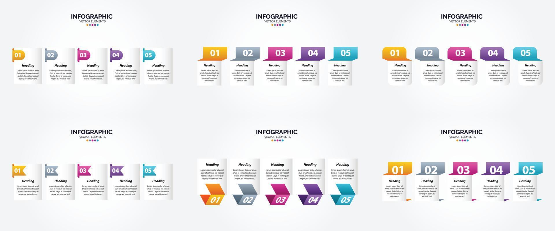 este conjunto de infográficos vetoriais é perfeito para anunciar sua empresa em brochuras. panfletos. e revistas. vetor