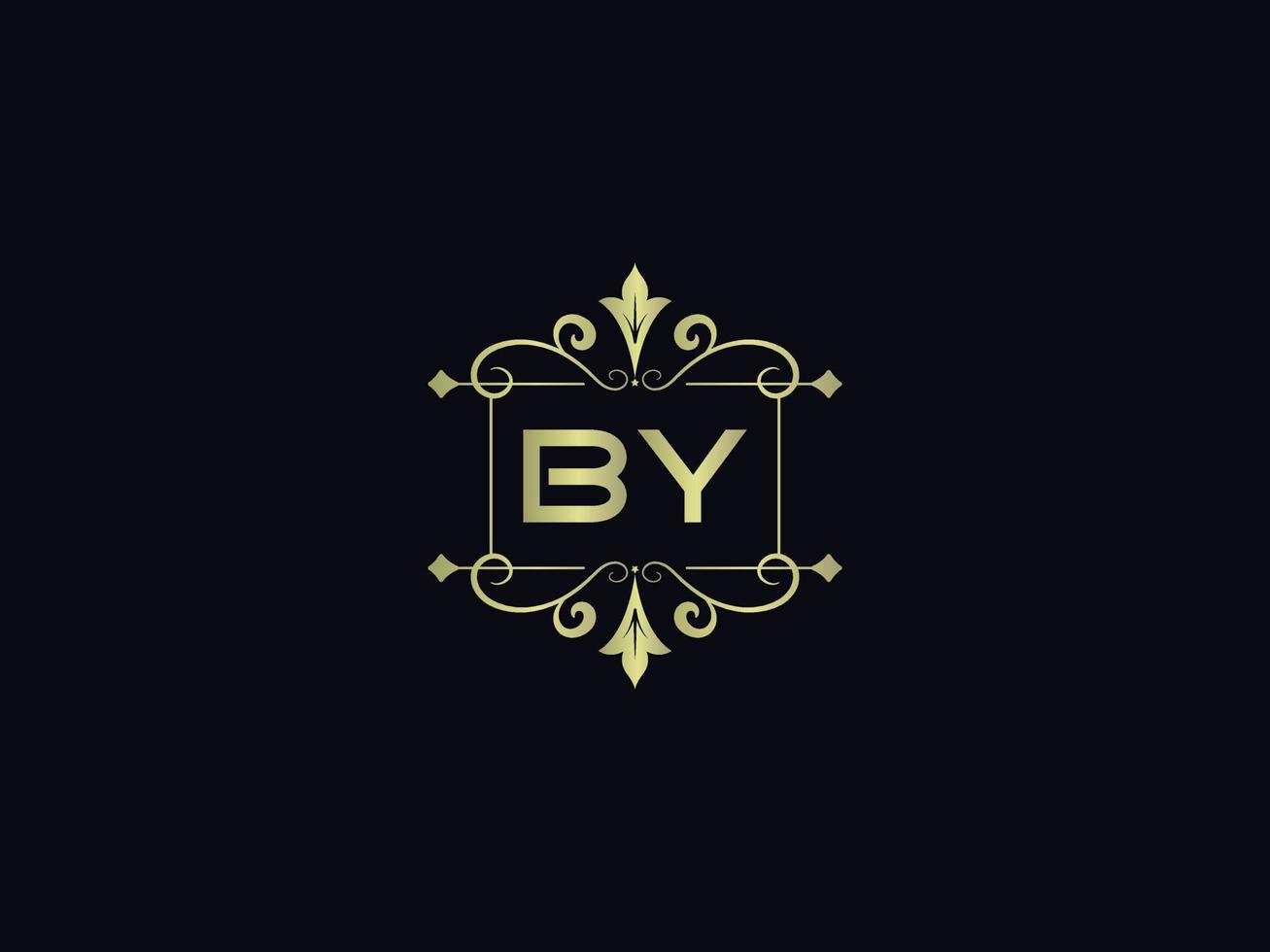 letra pelo ícone do logotipo, inicial pelo vetor de letra do logotipo de luxo