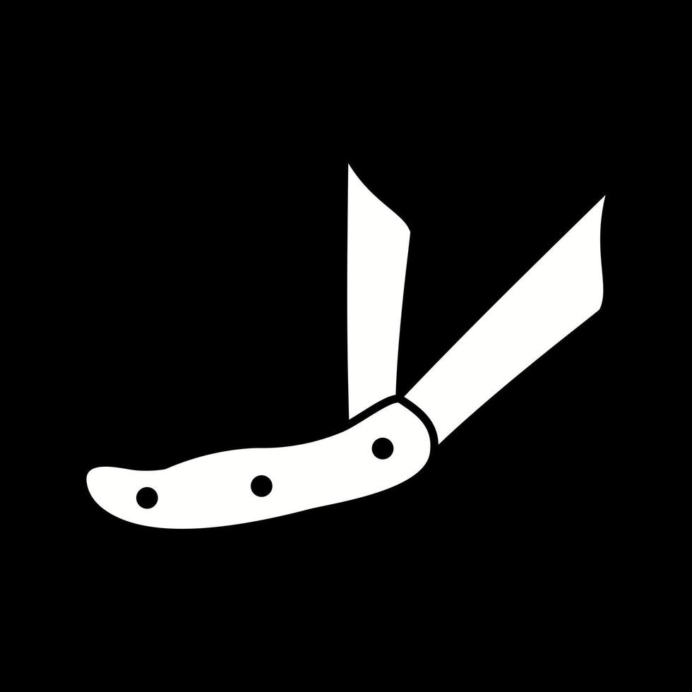 lindo ícone de vetor de glifo de faca