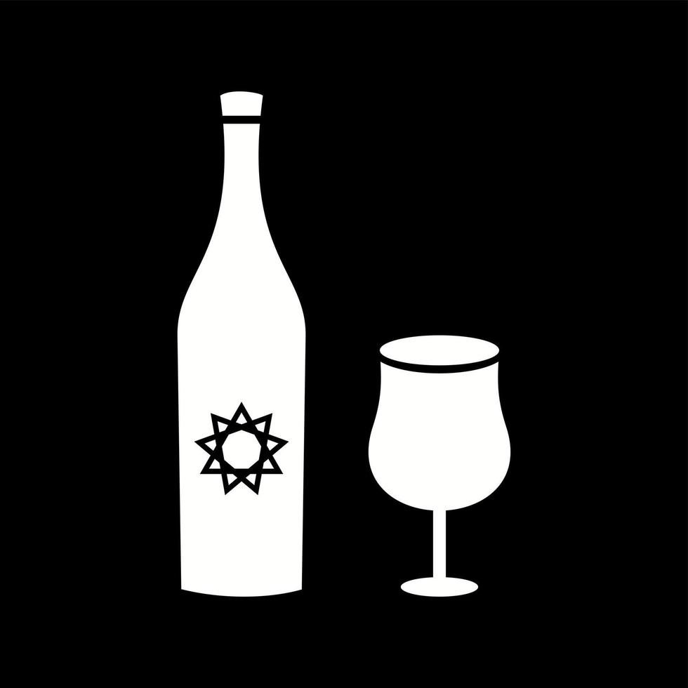 cálice exclusivo e ícone de glifo vetorial de vinho vetor