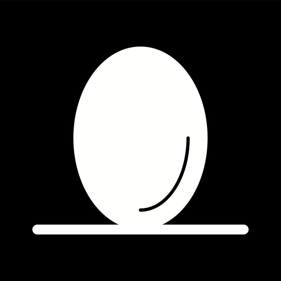 ícone de glifo de vetor de ovo exclusivo