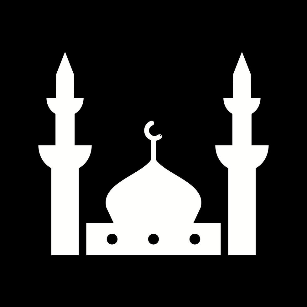 belo ícone de vetor de glifo de mesquita