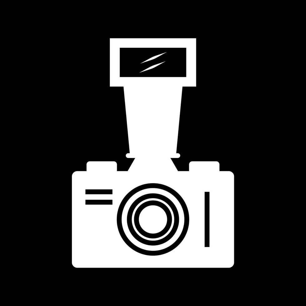 belo ícone de vetor de glifo de câmera de vídeo antigo