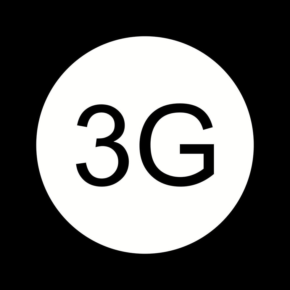 belo ícone de vetor glifo 3g