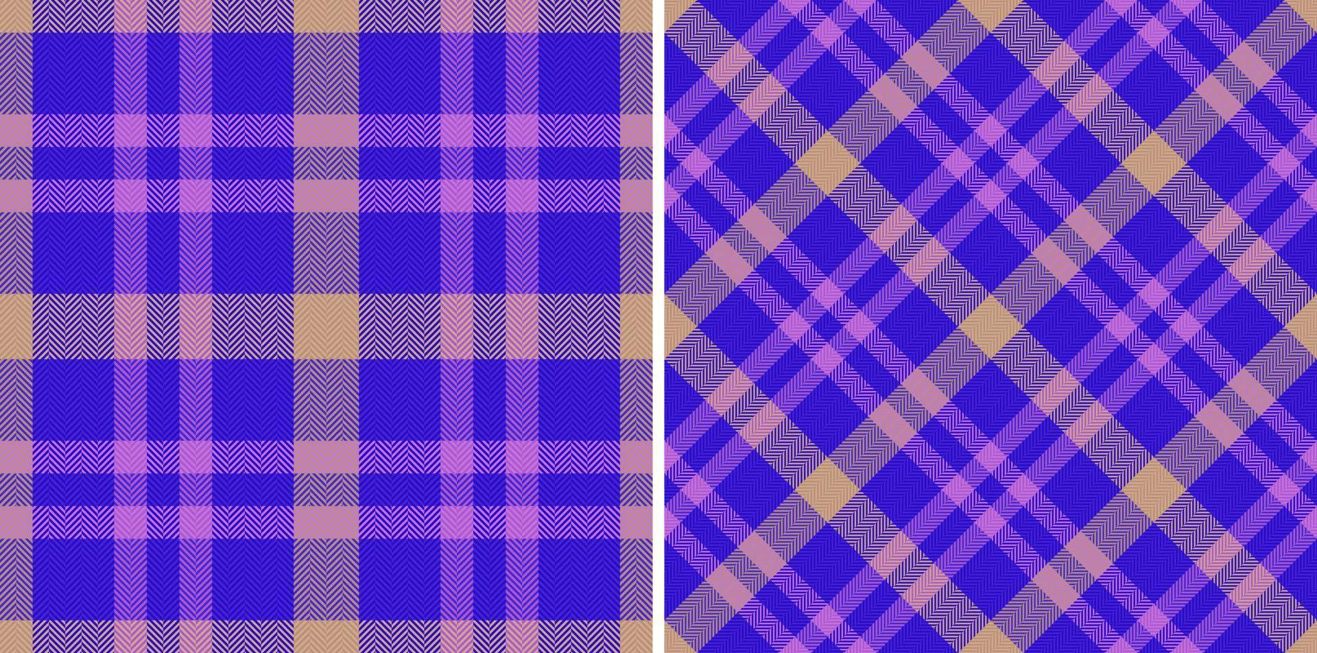 tecido tartan têxtil. padrão xadrez sem costura. verifique o fundo da textura do vetor. vetor