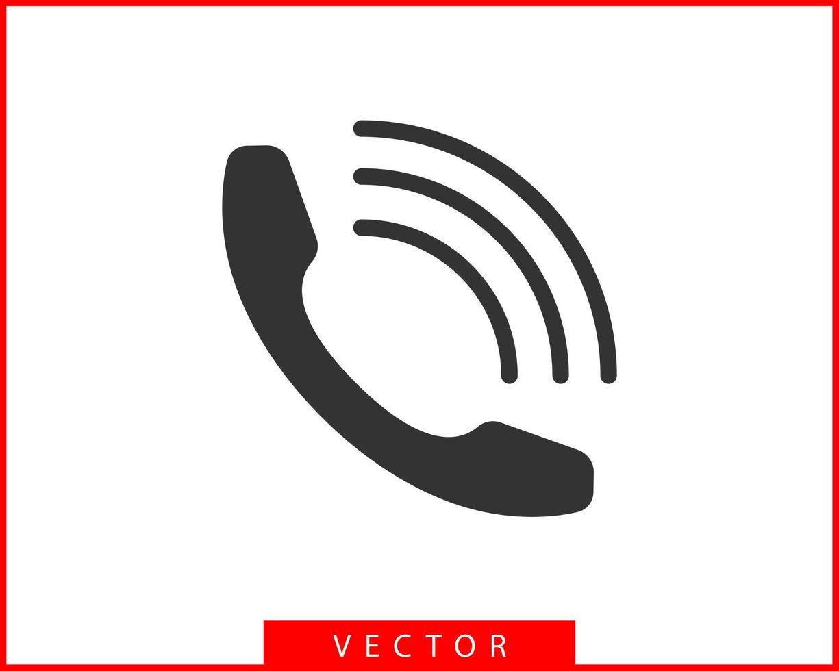 ilustração em vetor ícone de telefone. aplicativo de call center. ícones de telefone estilo plano moderno. entre em contato conosco silhueta de linha.