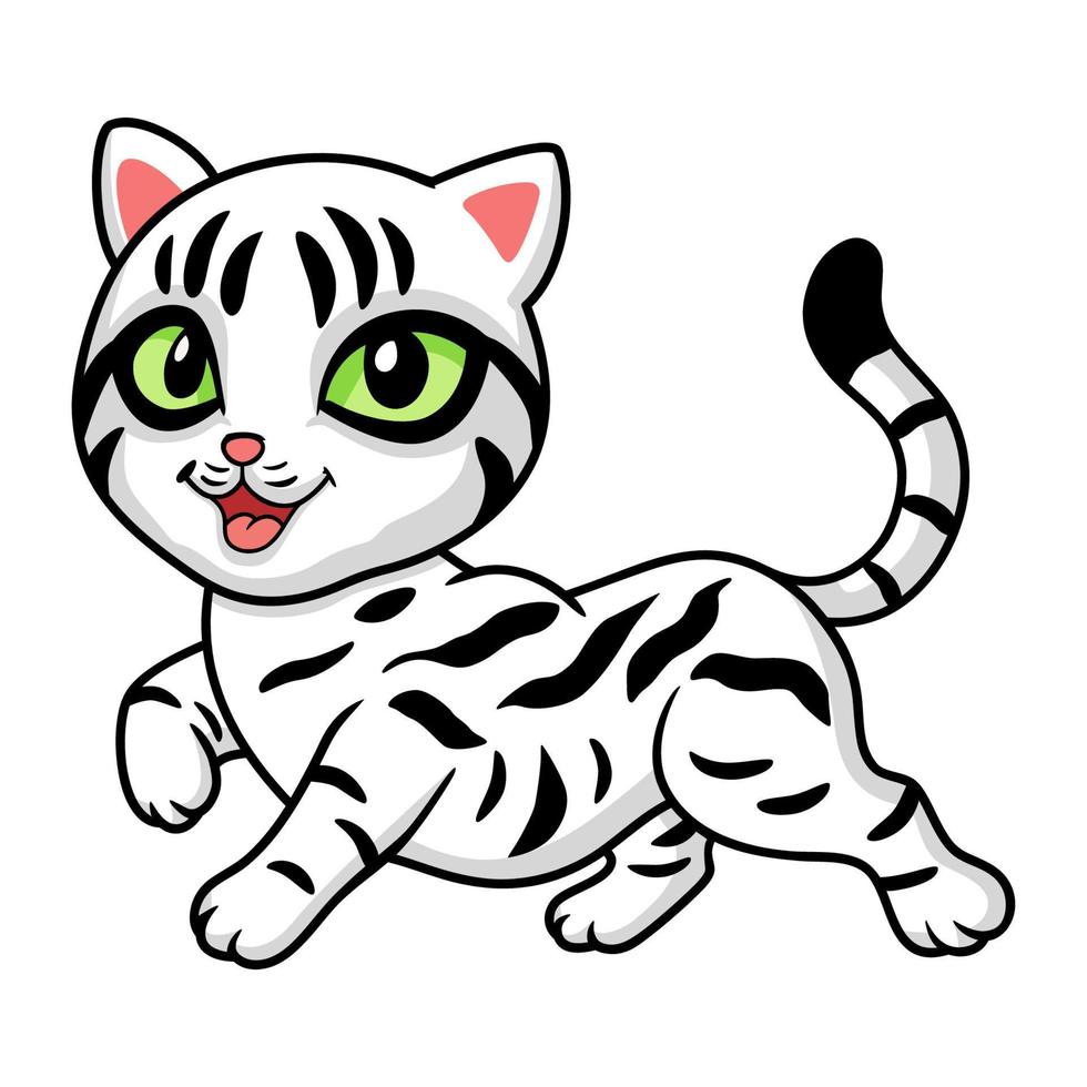 conjunto de gatos dos desenhos animados. gatinhos fofos de raças diferentes  com olhos grandes 3189020 Vetor no Vecteezy