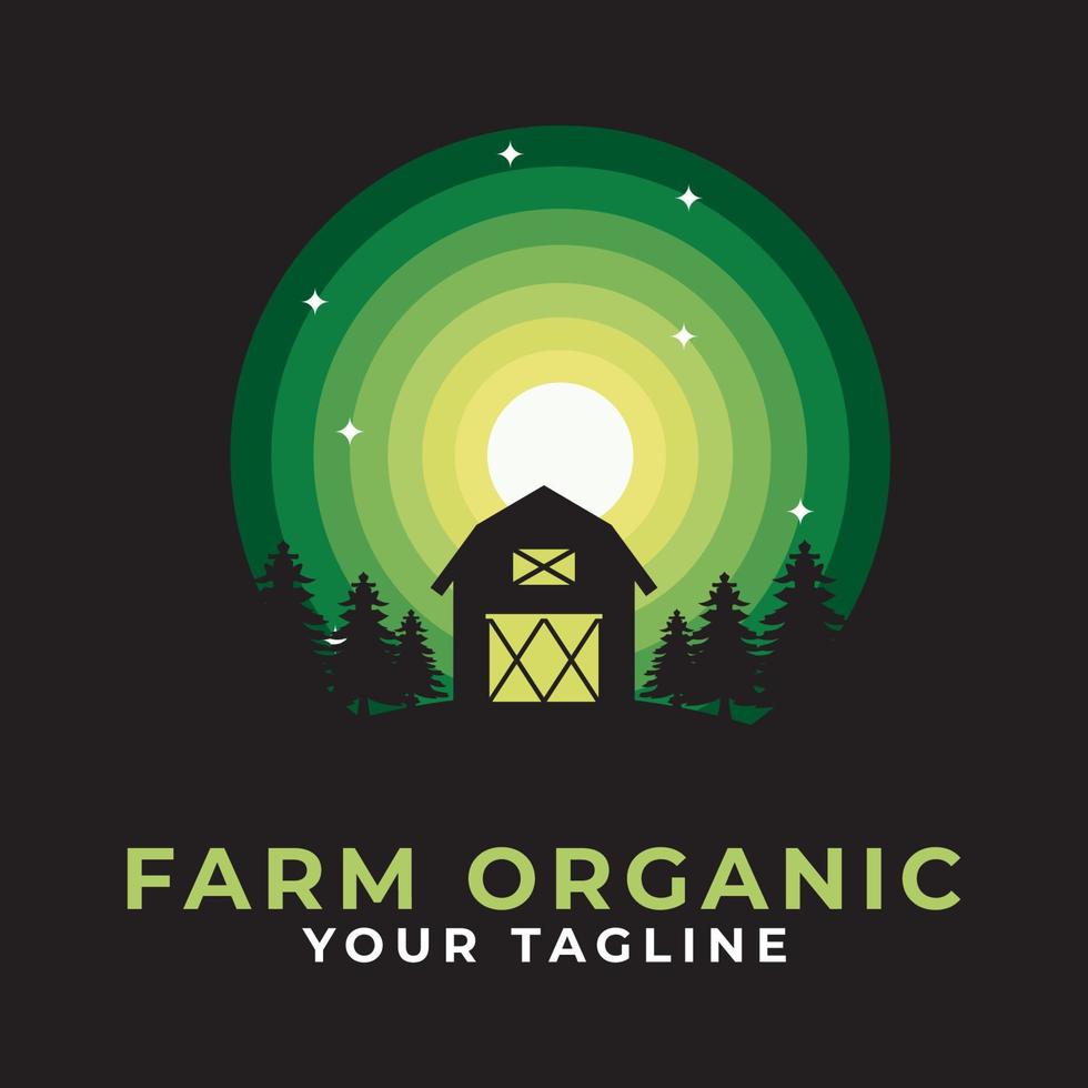 quadro de vetor de design de logotipo orgânico