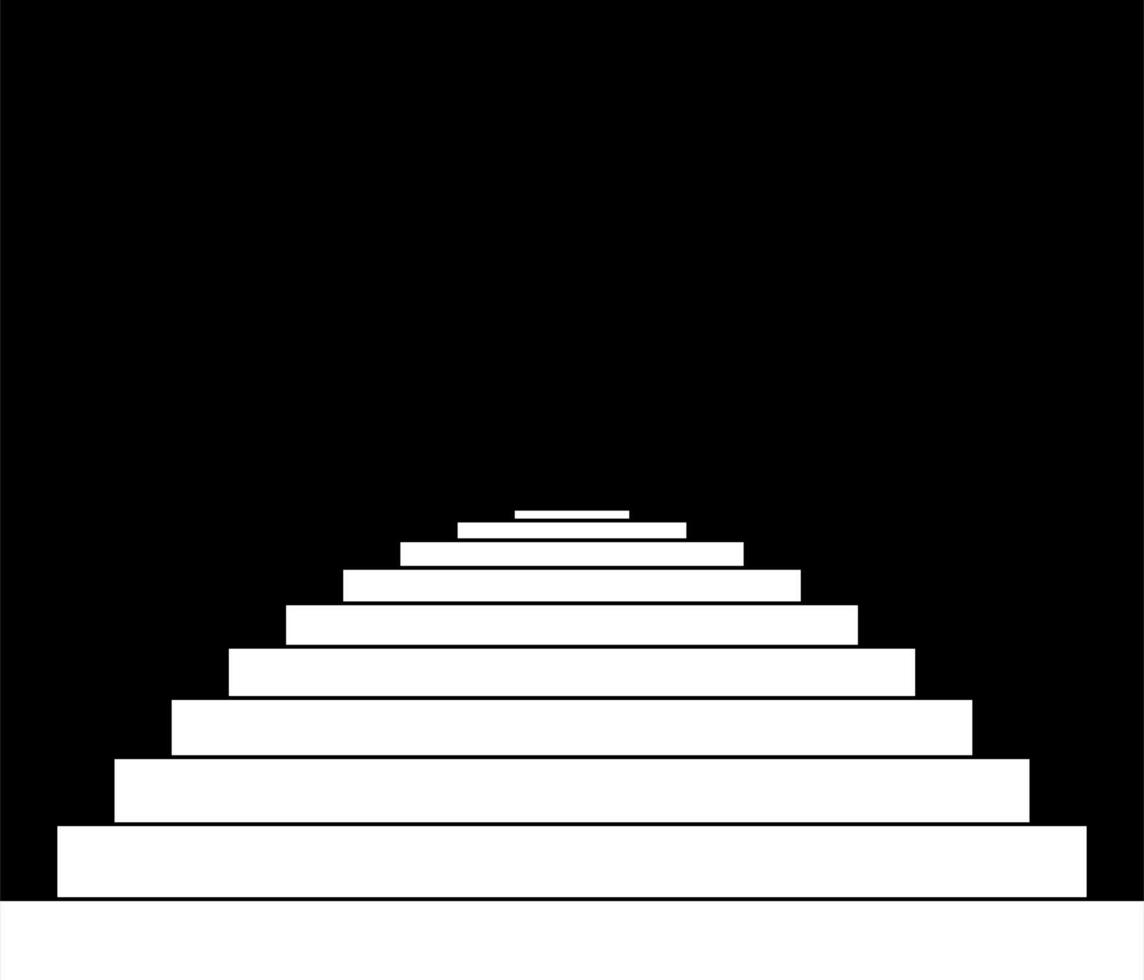 silhueta de escadas para ícone, símbolo, ilustração de arte, site, aplicativos ou elemento de design gráfico. ilustração vetorial vetor