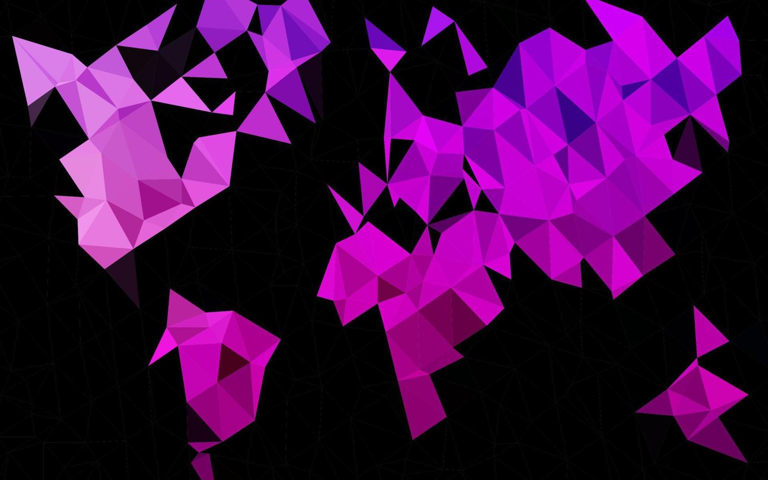 capa de mosaico de triângulo de vetor roxo claro.
