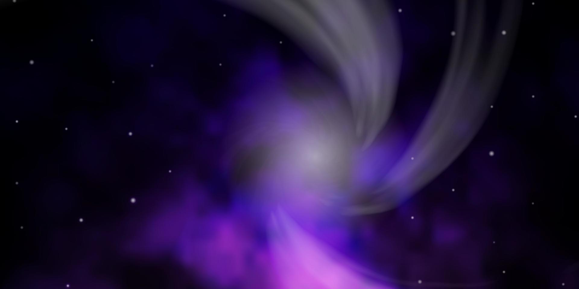 fundo vector roxo escuro com estrelas pequenas e grandes.