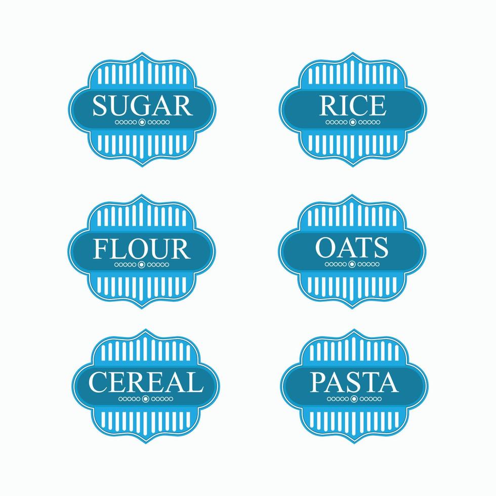 modelo de etiqueta de despensa etiquetas de despensa minimalistas imprimíveis vetor
