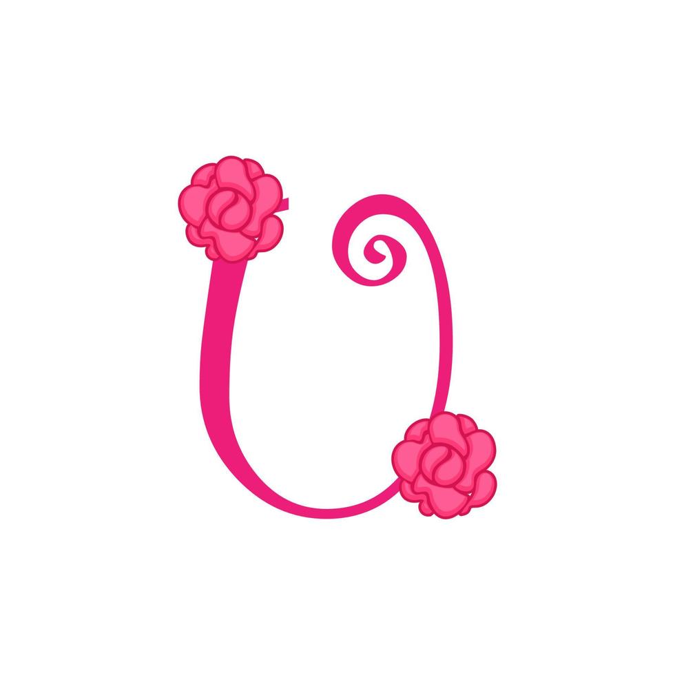 tipografia ilustração vetorial dia dos namorados, flor, amor na cor rosa. vetor