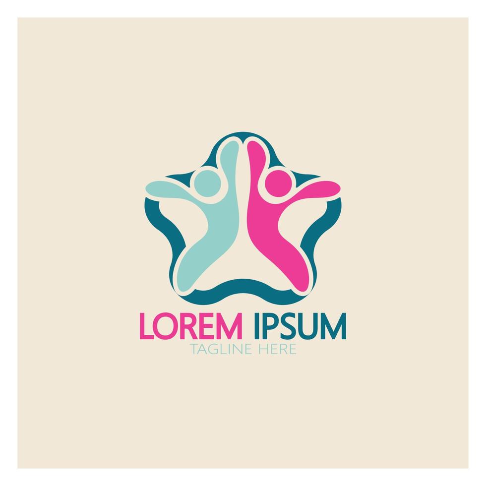 design de logotipo de jardim de infância simples ilustração de ícone de modelo vetorial, para educação, playgroup, casa de aprendizagem infantil, escola infantil com um conceito moderno vetor