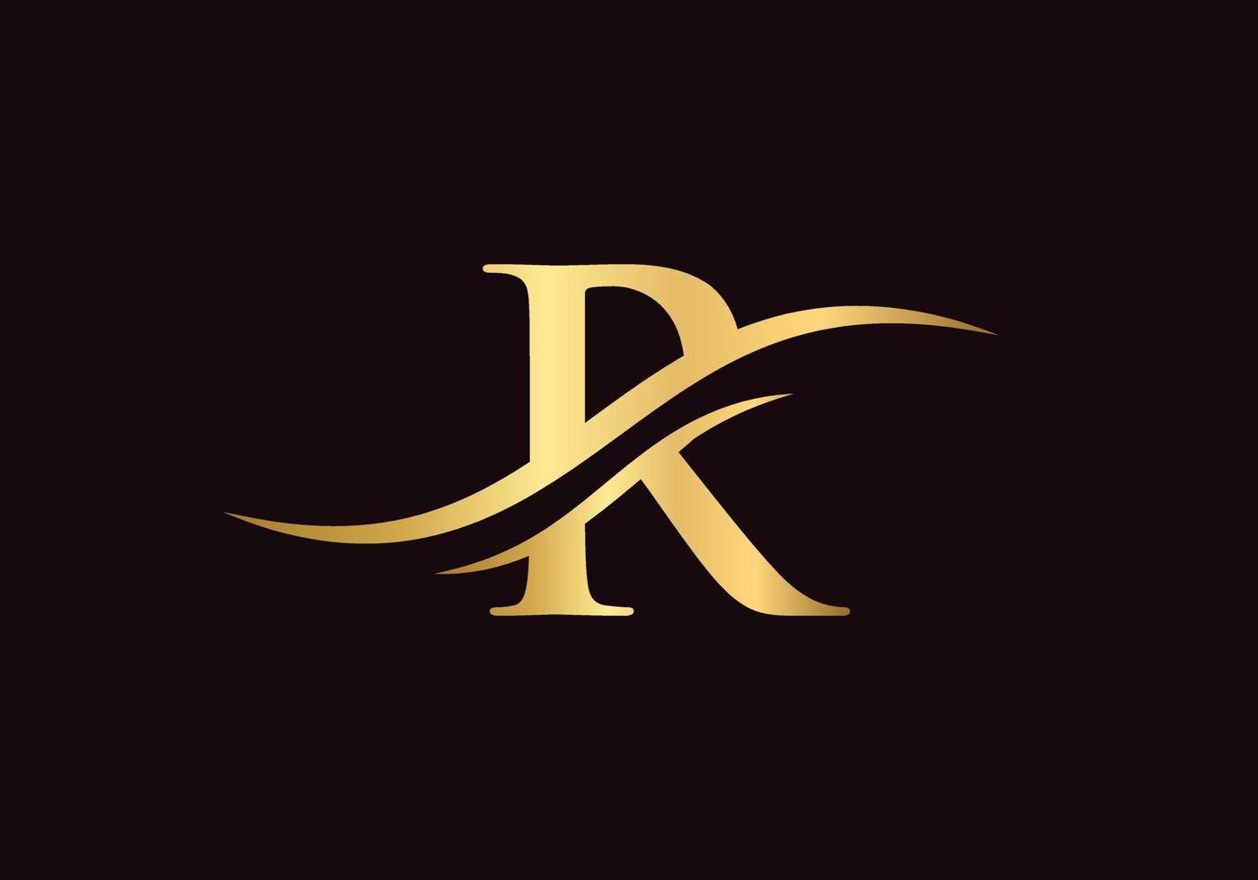 logotipo inicial da letra r com modelo de tipografia empresarial moderno. design criativo do logotipo da letra r vetor
