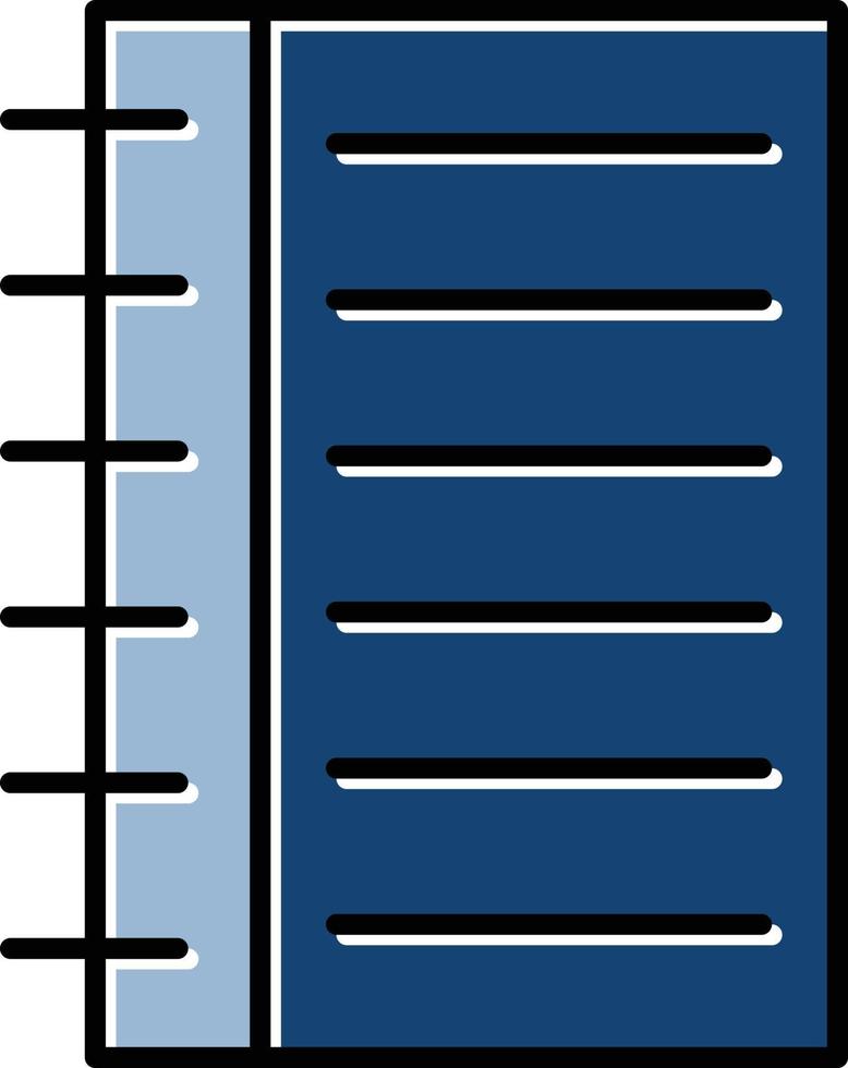 ícone de vetor de caderno