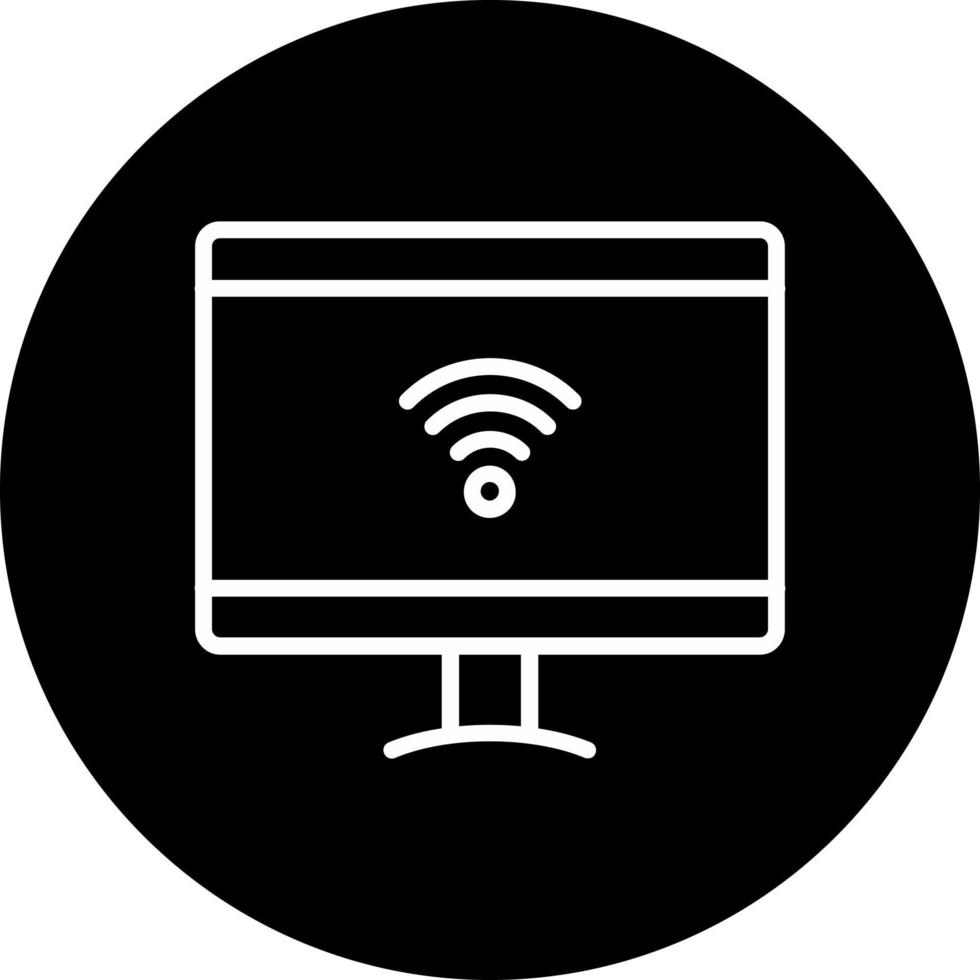 ícone de vetor de smart tv