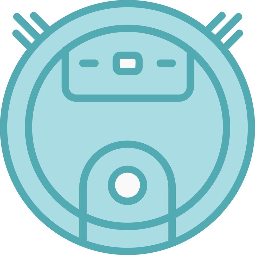 ícone de vetor de aspirador de pó robô