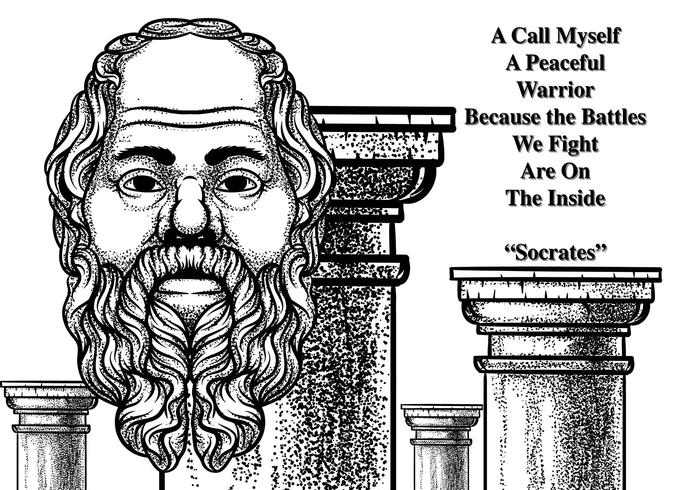 Vetor de fundo de Sócrates