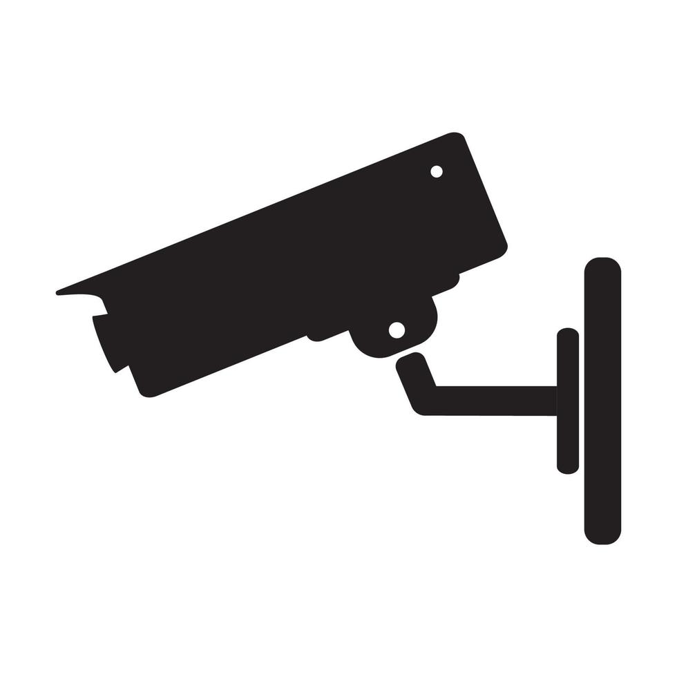 ilustração em vetor ícone de sinal de câmera de segurança. ícone de monitoramento de vídeo. sinal de cctv da câmera.