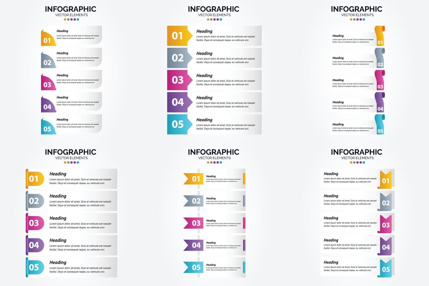 use essas ilustrações vetoriais para criar infográficos de aparência profissional para publicidade. brochuras. panfletos. e revistas. vetor