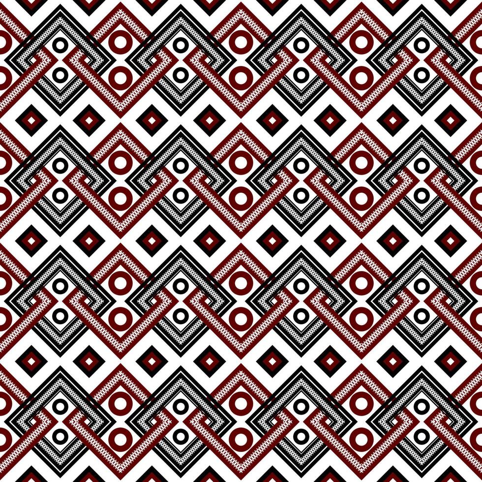 padrão de tecido geométrico para fundo tapete papel de parede envoltório de roupas tecido batik bordado ilustração vetor lindo