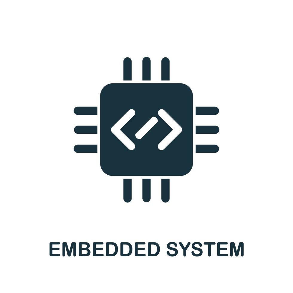 ícone do sistema incorporado da coleção de digitalização. ícone de sistema incorporado de linha simples para modelos, web design vetor