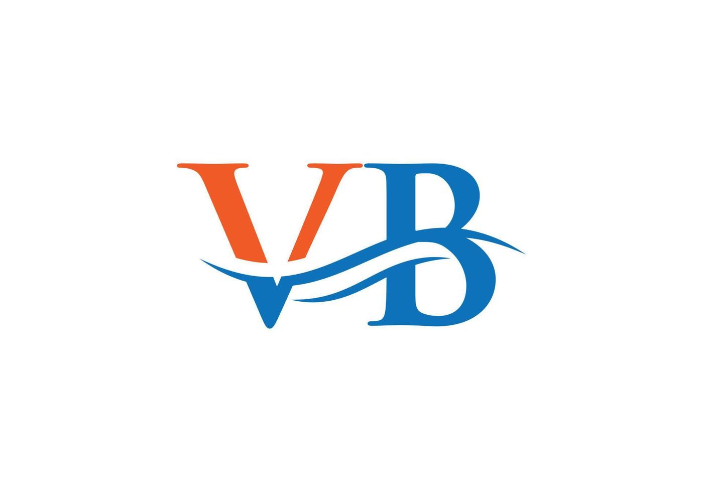 vb logotipo vinculado para negócios e identidade da empresa. vetor de logotipo de carta criativa vb