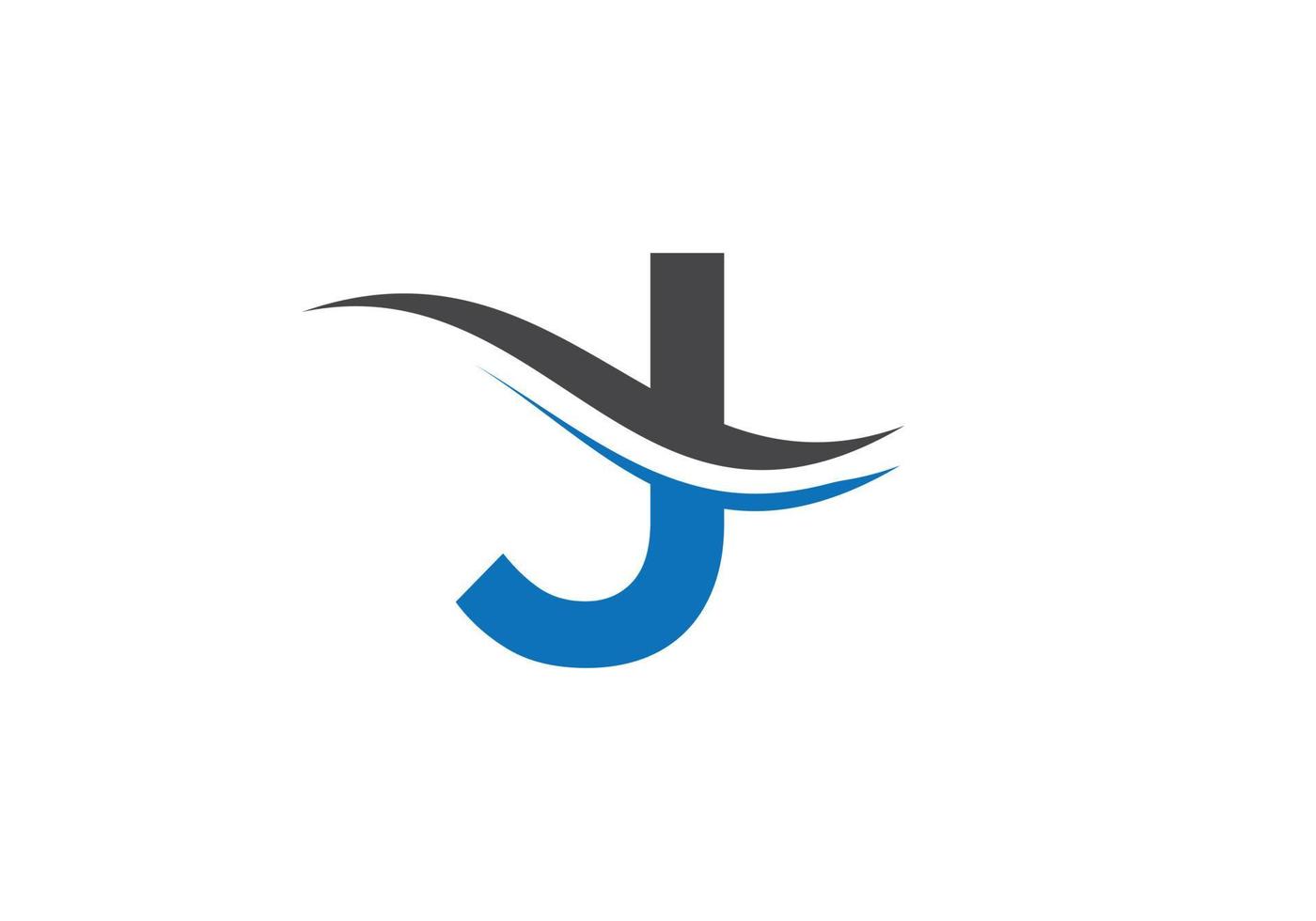 design de logotipo monograma j para negócios e identidade da empresa vetor